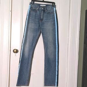 Calvin Klein Side Stripe Straight Leg Jeans